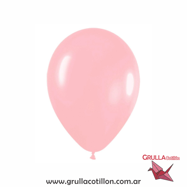 GLOBO ROSA PASTEL 12 x10 - Comprar en GRULLA COTILLÓN