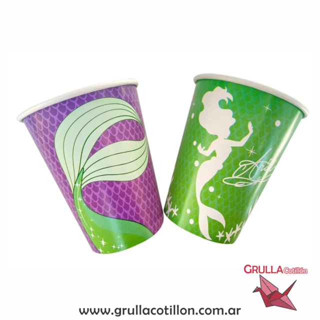 VASO VERDE x8 - Comprar en GRULLA COTILLÓN