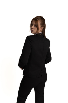 Traje de viscosa c/spandex negro