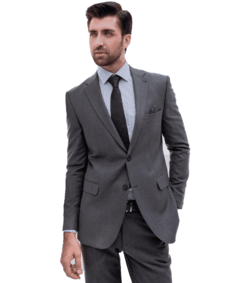 Traje slim fit super 100 gris