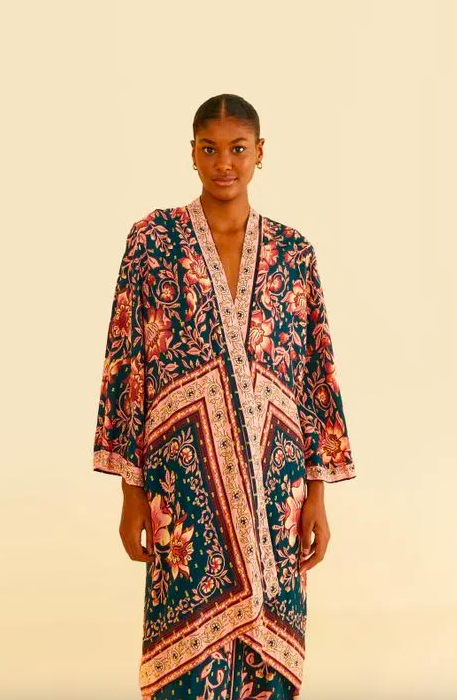 Kimono Jardim Boho FARM - Verão 2024 - Comprar em KJU