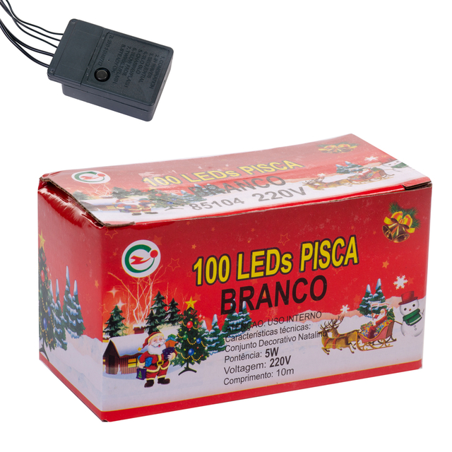 Pisca Pisca Cascata 360 LED 9 Metros com 8 Modos para Halloween e