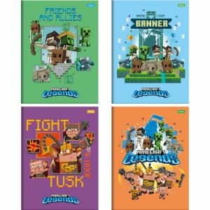 Caderno CD Brochurao Minecraft 48F 40.6089 9 Foroni