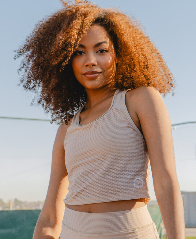 Musculosa CON TOP CROP Nude