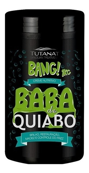 M scara Baba de Quiabo Bang 1kg CREME TRATAMENTO BANG BABA DE QUIABO