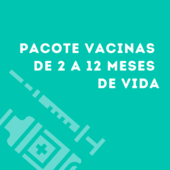 Pacote Vacinas de 2 a 12 meses de Vida