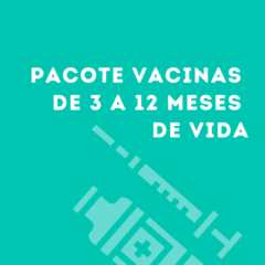 Pacote Vacinas de 3 a 12 meses de Vida