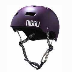 Capacete Niggli Iron Pro Roxo Fosco - Fita Quadriculada - comprar online