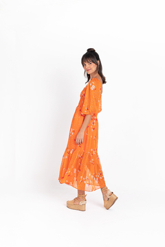 Vestido Sissi laranja - loja online
