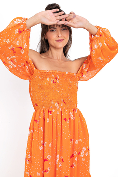 Vestido Sissi laranja - comprar online