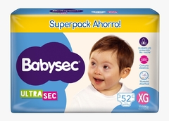 Baby Sec Ultra Sec SuperPack XG x 52 unidades