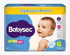Baby Sec Ultra Sec SuperPack G x 60 unidades