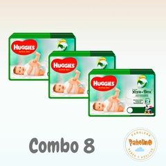 Combo 8 Huggies Xtra-flex Hiper