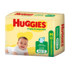 Huggies Triple Proteccion talle M x 68 unidades