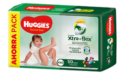 Huggies Xtra-flex talle XXG x 50 unidades - comprar online