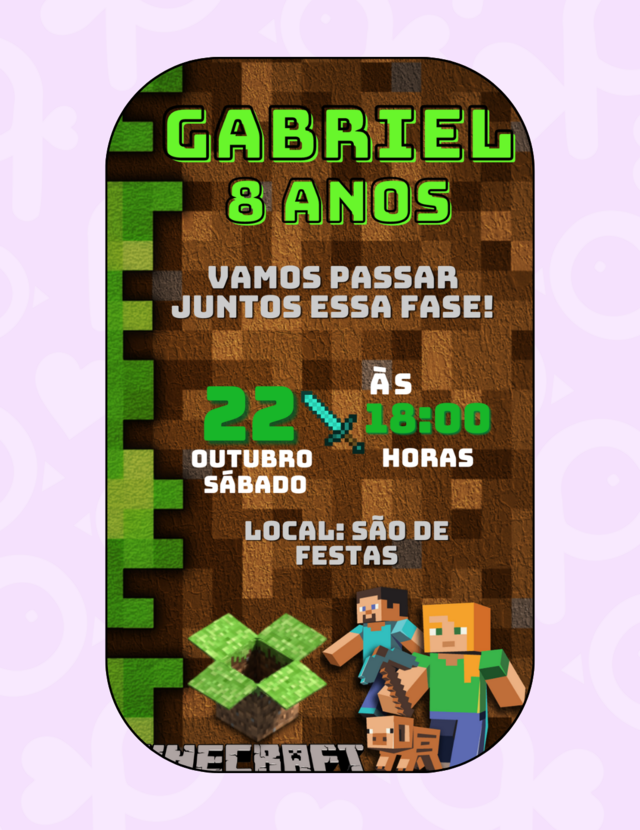 Aniversário Minecraft