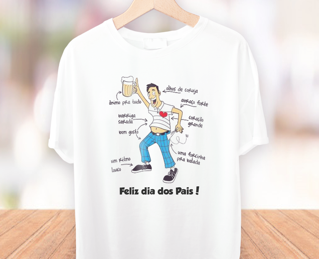 Camiseta adulto Personalizada Dia dos Pais - Papareti