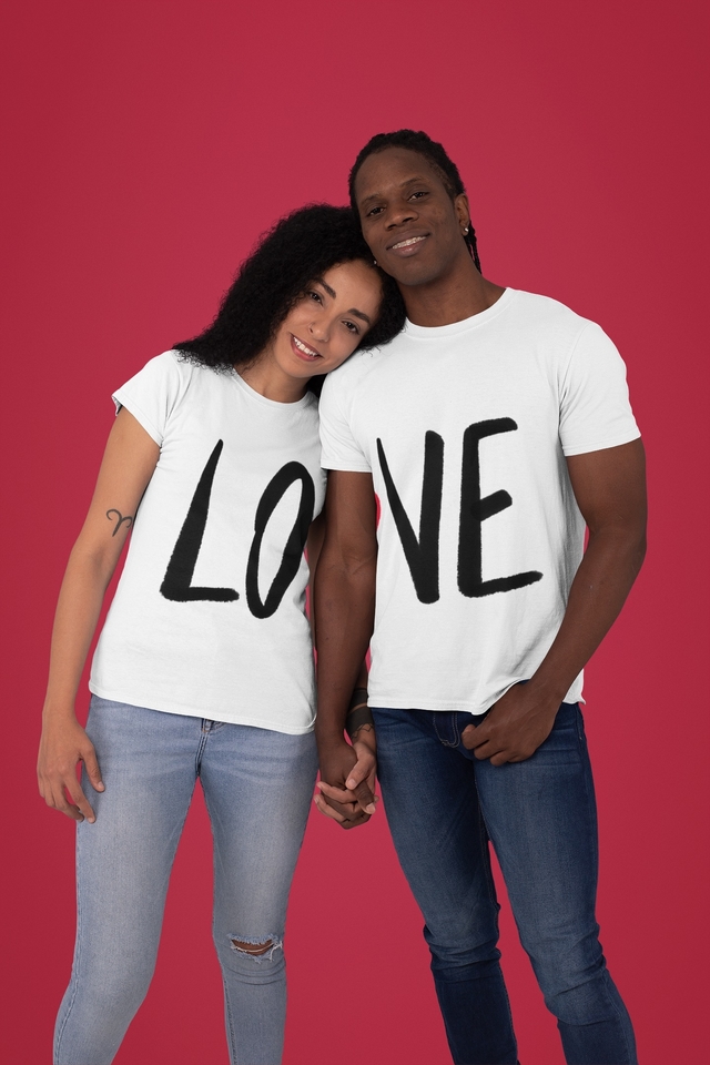 Kit Camiseta casal love - Comprar em Papareti