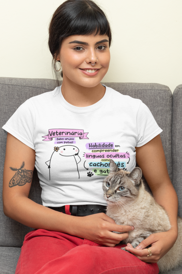 Camisa Camiseta Florks Meme Profissões Veterinário