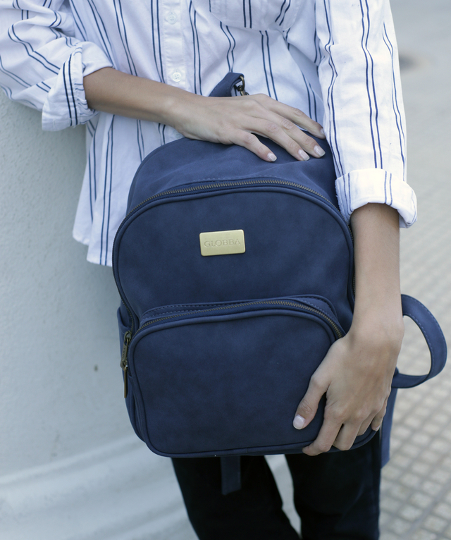 Mochila Maternal Goldie Azul
