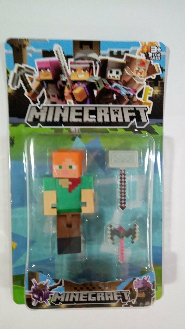 Minecraft Muñeco Articulado con Accesorios Imposol