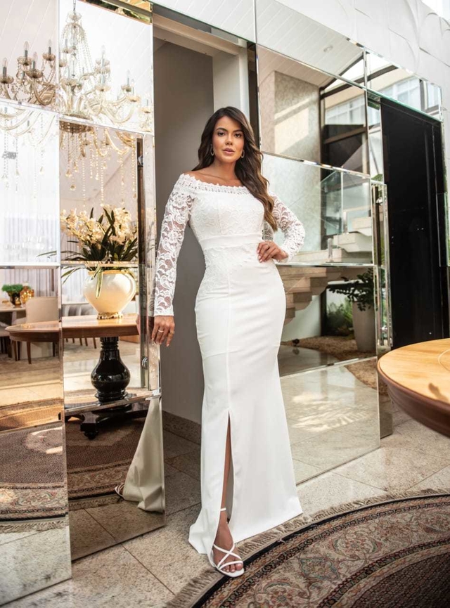 Vestido longo civil 2025