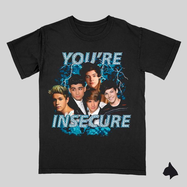 Remera de Algodon DTG Insecure 1D Harry Styles Louis Tomlinson Zayn Niall Liam
