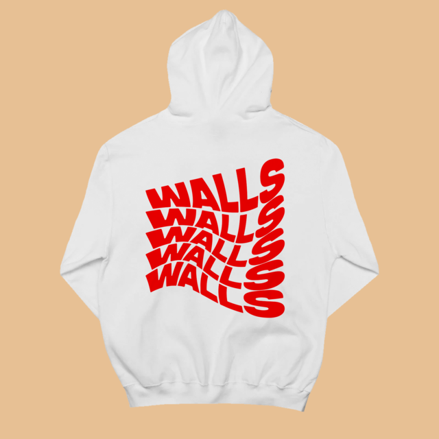 Buzo Canguro Blanco Oversize Walls Louis Tomlinson