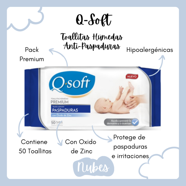 Pañales y toallas humedas q-soft - Concorfar