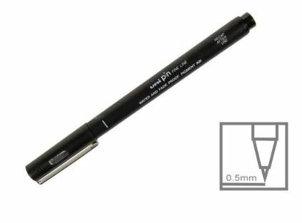 Marcador Brush Uni Pin Br-200 Black