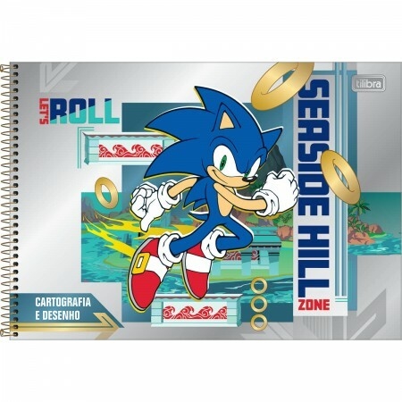 60 Folhas Desenho Pra Colorir Pintar Sonic