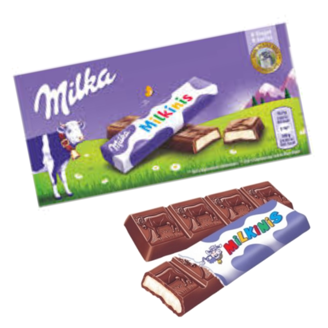 Caixa De Chocolate Milka-milkinis Sticks Tabletes Importado