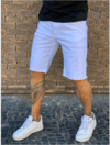 Bermuda Masculina Jeans Branca