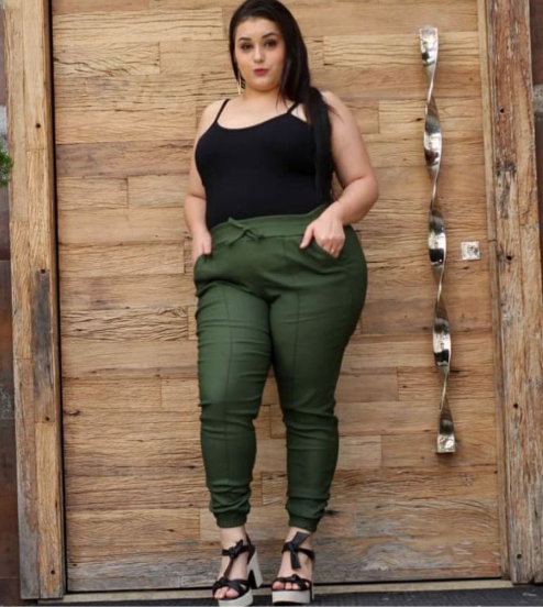 Cal a Feminina Jogger Plus Size Bengaline