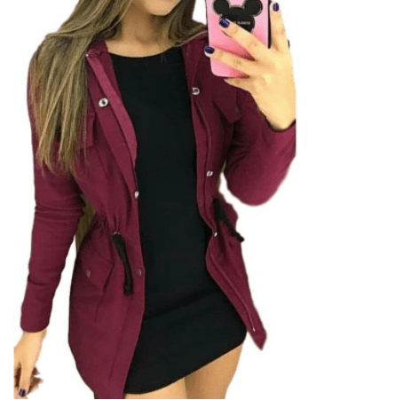 Casaco feminino cheap estilo militar