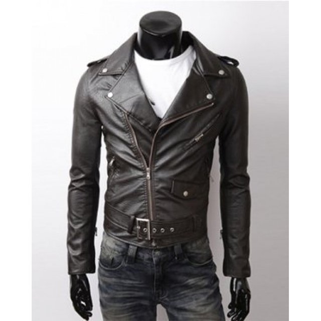 Jaqueta de couro clearance sintetico masculina motoqueiro