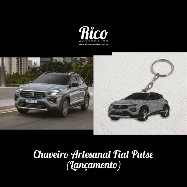 Chaveiro Artesanal Fiat Pulse Lan Amento