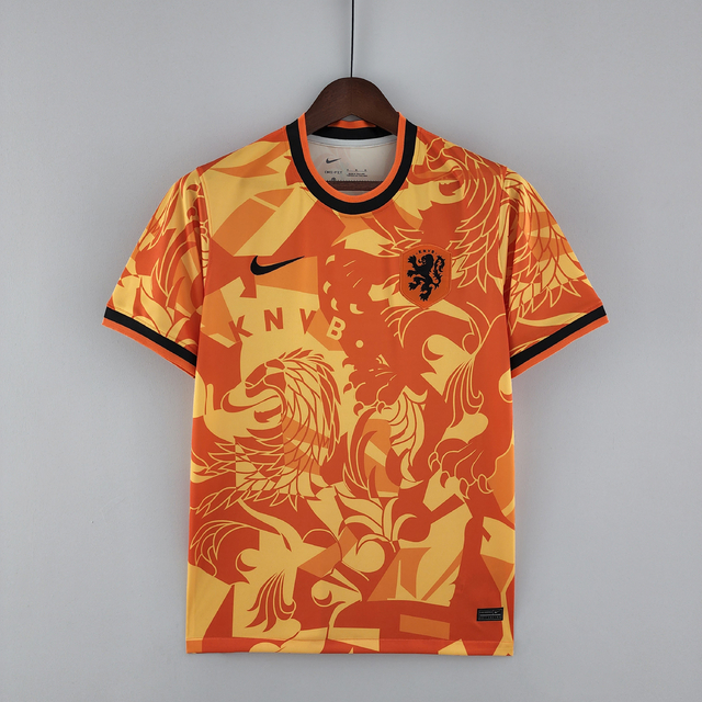 Camisa Holanda TREINO 22/23 - Torcedor Nike Masculina - Preta