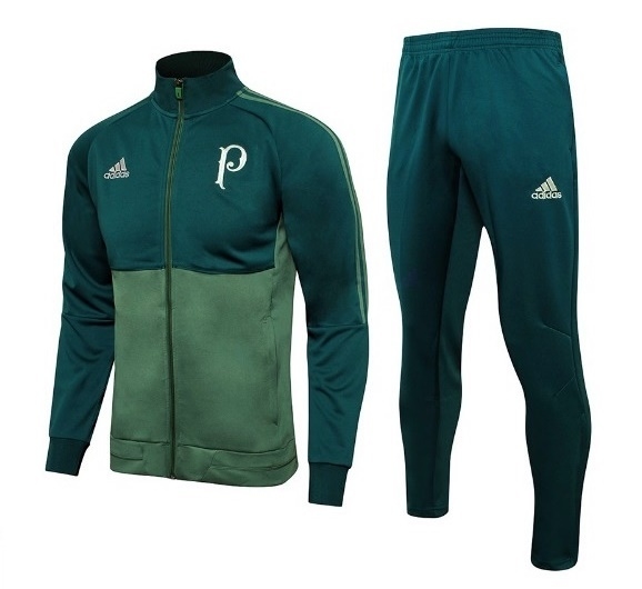 Conjunto Agasalho Viagem Palmeiras 2018 Verde Adidas Masculino