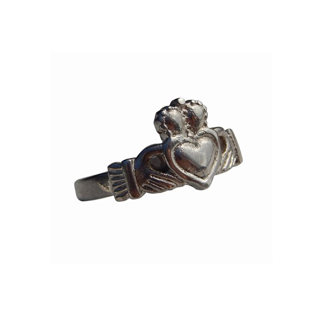 Anillo Celta Claddagh Irlandes Amor Plata 925