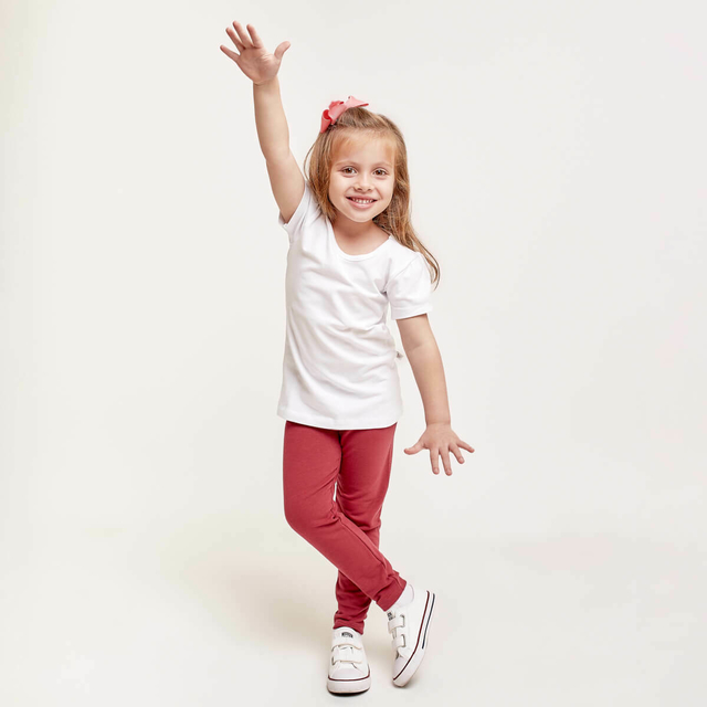 Legging Infantil Feminina em Cotton 2 e 3 Anos