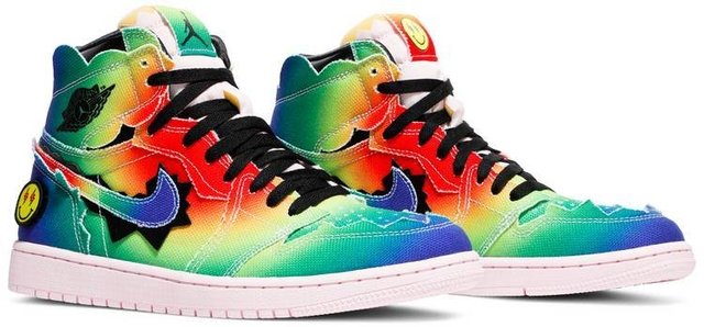 Air jordan colorido hotsell