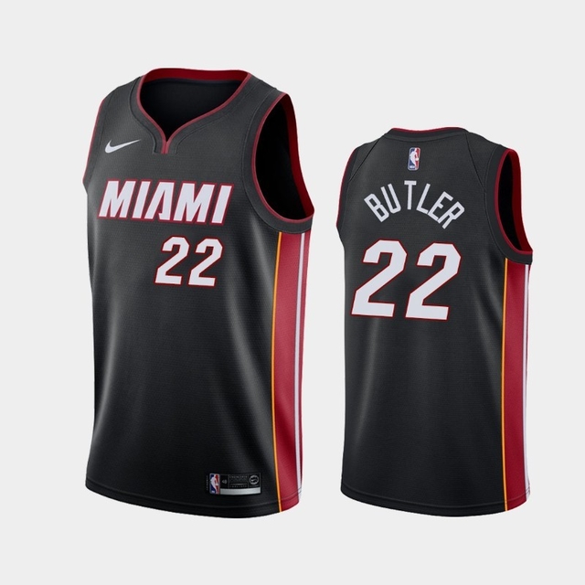 Regata NBA Nike Swingman - Miami Heat Preta - Butler #22