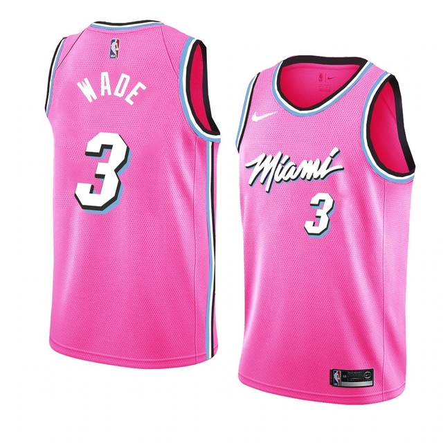 Regata NBA Nike Swingman - Miami Heat Vice City Pink - Ado #13