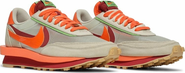 sacai clot net orange blaze