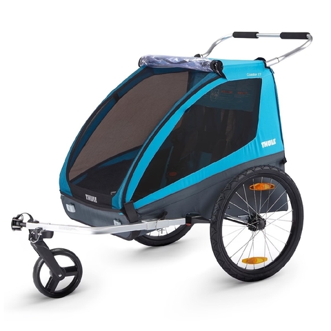 Bike Trailer 2 Assentos Thule Coaster XT - Azul