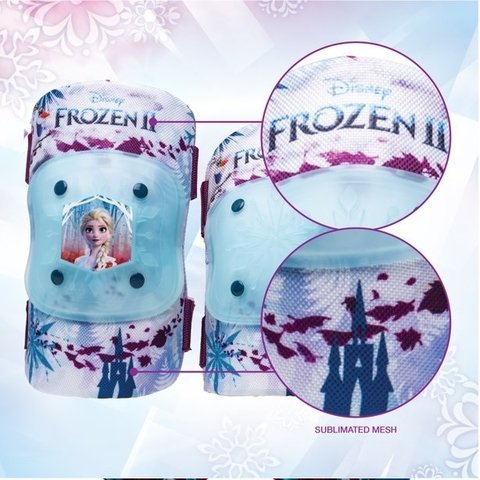 Kit Proteção Infantil 3-7 Anos Joelheira Cotoveleira Buzina Frozen Ii na internet