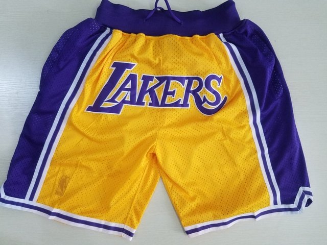 Short Just Don Los Angeles Lakers Bordado Premium