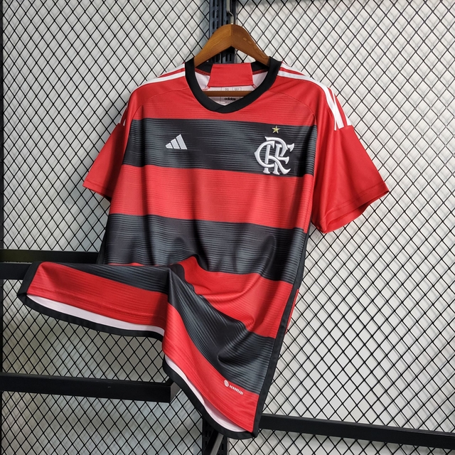 Camisa Pré-Jogo Flamengo 2022 2023 Feminina Modelo Torcedor Fan Preta