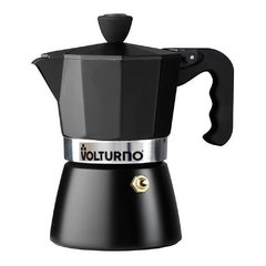 Cafetera Volturno Negra 6 pocillos